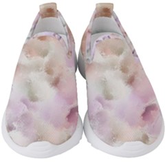 Abstract Watercolor Seamless Kids  Slip On Sneakers