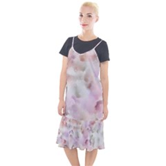 Abstract Watercolor Seamless Camis Fishtail Dress