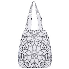 Mandala Drawing Dyes Page Center Zip Backpack