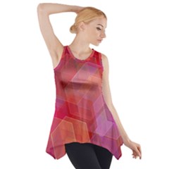 Abstract Background Texture Side Drop Tank Tunic by Pakrebo