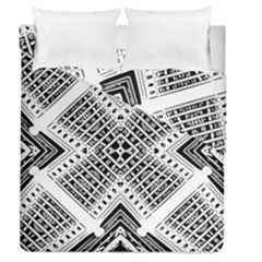 Pattern Tile Repeating Geometric Duvet Cover Double Side (queen Size) by Pakrebo