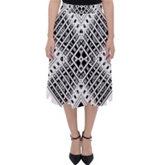 Pattern Tile Repeating Geometric Classic Midi Skirt by Pakrebo