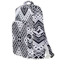 Pattern Tile Repeating Geometric Double Compartment Backpack