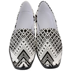 Pattern Tile Repeating Geometric Women s Classic Loafer Heels