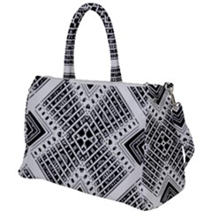 Pattern Tile Repeating Geometric Duffel Travel Bag