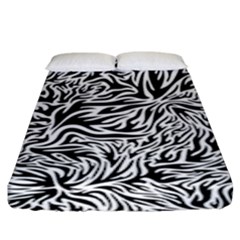 Flames Fire Pattern Digital Art Fitted Sheet (king Size) by Pakrebo