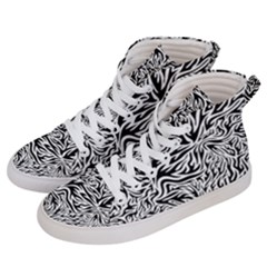 Flames Fire Pattern Digital Art Women s Hi-top Skate Sneakers by Pakrebo