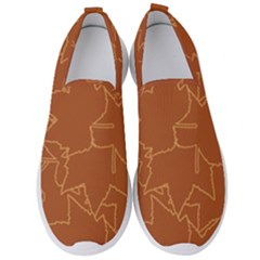 Autumn Leaves Repeat Pattern Men s Slip On Sneakers