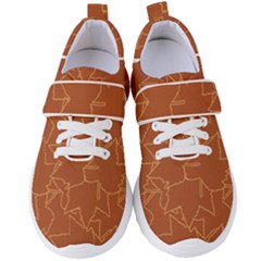 Autumn Leaves Repeat Pattern Women s Velcro Strap Shoes