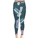 Butterfly Pattern Dead Death Rose Inside Out Leggings View1