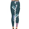 Butterfly Pattern Dead Death Rose Inside Out Leggings View2