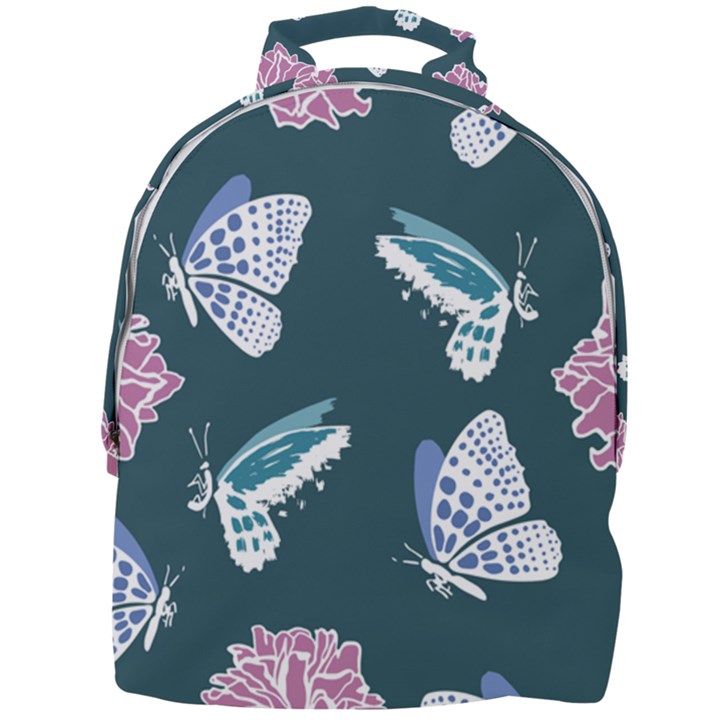 Butterfly Pattern Dead Death Rose Mini Full Print Backpack