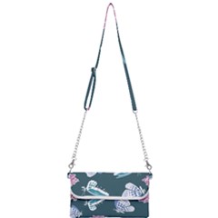 Butterfly Pattern Dead Death Rose Mini Crossbody Handbag