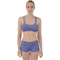 Wreath Differences Indigo Deep Blue Perfect Fit Gym Set by Pakrebo