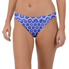 A Hexagonal Pattern Band Bikini Bottom