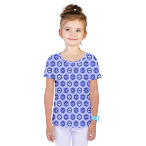 A Hexagonal Pattern Kids  One Piece Tee by Pakrebo