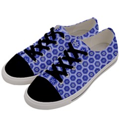 A Hexagonal Pattern Men s Low Top Canvas Sneakers by Pakrebo