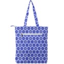 A Hexagonal Pattern Double Zip Up Tote Bag View2