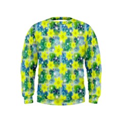 Narcissus Yellow Flowers Winter Kids  Sweatshirt by Pakrebo