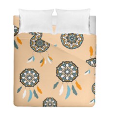 Dreamcatcher Pattern Pen Background Duvet Cover Double Side (full/ Double Size) by Pakrebo