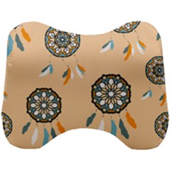 Dreamcatcher Pattern Pen Background Head Support Cushion by Pakrebo