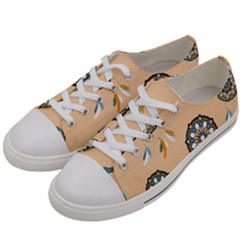 Dreamcatcher Pattern Pen Background Women s Low Top Canvas Sneakers by Pakrebo