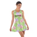 Lily Flowers Green Plant Natural Cotton Racerback Dress View1