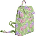 Lily Flowers Green Plant Natural Buckle Everyday Backpack View2