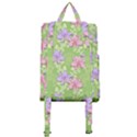 Lily Flowers Green Plant Natural Buckle Everyday Backpack View3