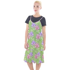 Lily Flowers Green Plant Natural Camis Fishtail Dress