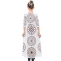 Graphics Geometry Abstract Kids  Quarter Sleeve Maxi Dress View2