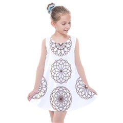 Graphics Geometry Abstract Kids  Summer Dress by Pakrebo