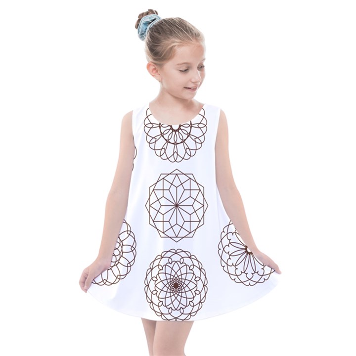 Graphics Geometry Abstract Kids  Summer Dress