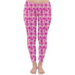 Hana Tsurukusa Heart Pink Classic Winter Leggings by Pakrebo