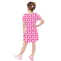 Hana Tsurukusa Heart Pink Kids  Short Sleeve Velvet Dress View2