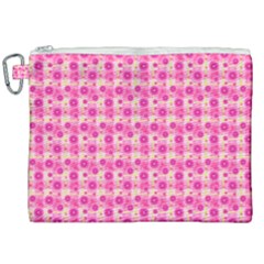 Hana Tsurukusa Heart Pink Canvas Cosmetic Bag (xxl) by Pakrebo