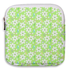 Zephyranthes Candida White Flowers Mini Square Pouch