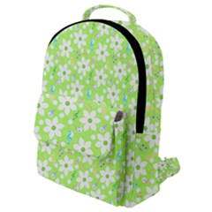 Zephyranthes Candida White Flowers Flap Pocket Backpack (small)