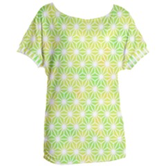 Traditional Patterns Hemp Pattern Green Women s Oversized Tee by Pakrebo