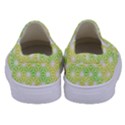 Traditional Patterns Hemp Pattern Green Kids  Canvas Slip Ons View4