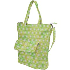 Traditional Patterns Hemp Pattern Green Shoulder Tote Bag