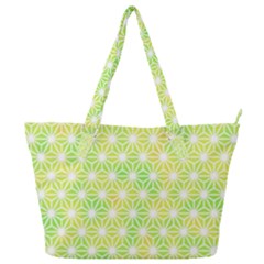 Traditional Patterns Hemp Pattern Green Full Print Shoulder Bag