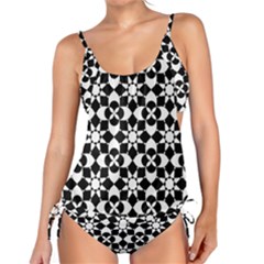 Mosaic Floral Repeat Pattern Tankini Set by Pakrebo