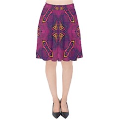 Backdrop Background Cloth Colorful Velvet High Waist Skirt by Pakrebo