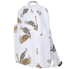 Pattern Dragonfly Background Double Compartment Backpack