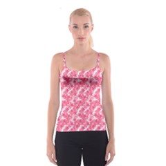 Phlox Spring April May Pink Spaghetti Strap Top by Pakrebo