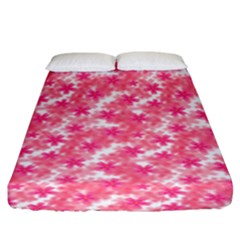 Phlox Spring April May Pink Fitted Sheet (king Size) by Pakrebo