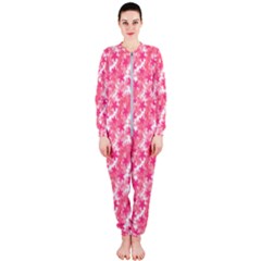 Phlox Spring April May Pink Onepiece Jumpsuit (ladies)  by Pakrebo