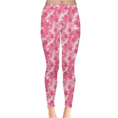 Phlox Spring April May Pink Inside Out Leggings