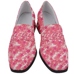 Phlox Spring April May Pink Women s Chunky Heel Loafers